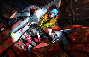 female action character wallpaper, digital art, Power Rangers