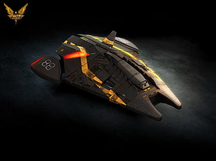 black and yellow plastic toy ship HD wallpaper