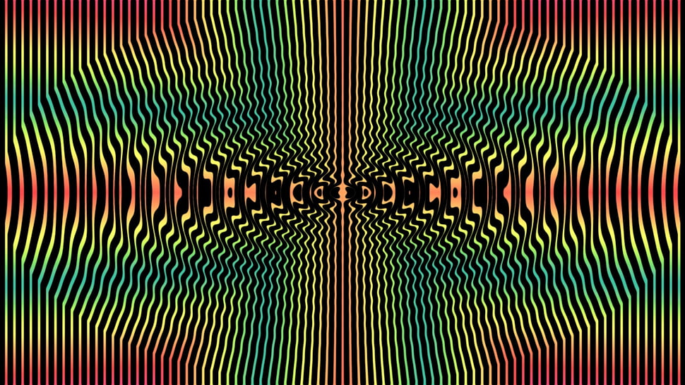 multicolored digital wallpaper, abstract, optical illusion HD wallpaper