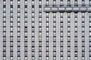 gray concrete building HD wallpaper