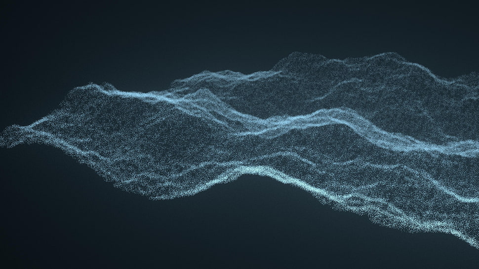 white smoke illustration, abstract, waveforms HD wallpaper
