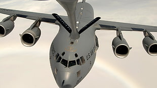 gray U.S. airplane, military aircraft, airplane, jets, Boeing C-17 Globemaster III