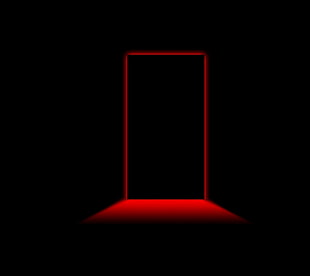 rectangular black door, door, simple background