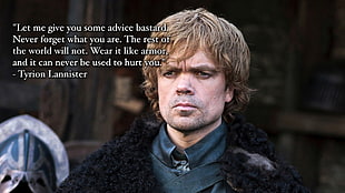Tyrion Lannister, Game of Thrones, Tyrion Lannister, quote, Peter Dinklage HD wallpaper