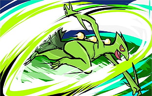 green monster illustration