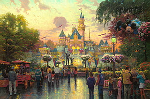 Cinderella's Castle painting, Disney