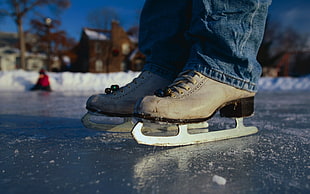 Skates,  Ice,  Winter,  Jeans HD wallpaper