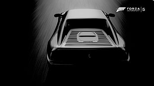 black Forza 5 vehicle, video games, Ferrari, Ferrari 355, car HD wallpaper