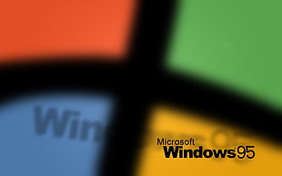 Microsoft Windows 95 logo, Windows 95, operating systems, vintage