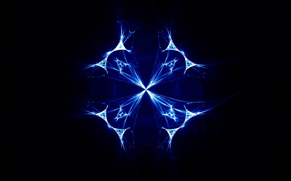 blue graphic wallpaper HD wallpaper