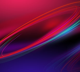 red, teal, and purple neon light wallpaper HD wallpaper