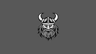 Minnesota Vikings logo, minimalism, vector, Vikings HD wallpaper