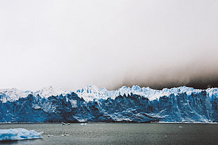 body of water, landscape, glacier, water, ice