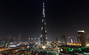 Dubai, skyscraper, cityscape, night HD wallpaper
