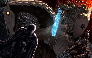 game application screenshot, Berserk, Skull Knight, Kentaro Miura HD wallpaper