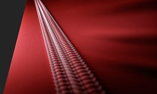 red textile