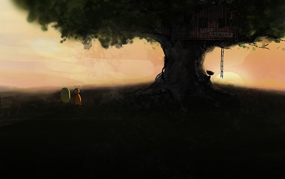 green leafed tree illustration, Steam (software) HD wallpaper
