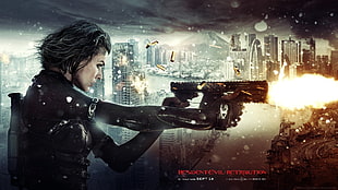 Resident Evil Retribution digital wallpaper, movies, Resident Evil: Retribution, Milla Jovovich 