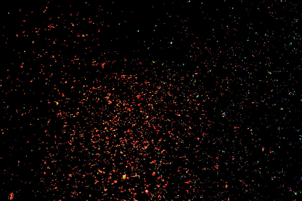 red and black illustration HD wallpaper