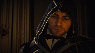man wearing black hood 3D wallpaper, video games, Assassin's Creed, Assassin's Creed:  Unity, Assassin's Creed Unity: Dead Kings