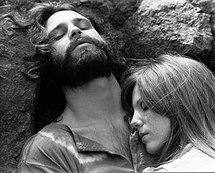 men's collared top, Jim Morrison, music, rock music, rock & roll HD wallpaper