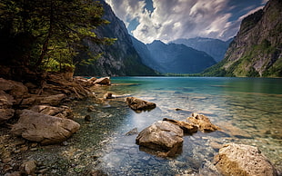 brown rock formation, nature, landscape, Alps, summer HD wallpaper