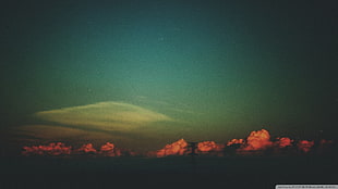 cloudy sky, vintage, sky, clouds, sunset HD wallpaper