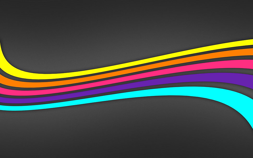red, green, and blue wooden board, colorful, simple background, waveforms HD wallpaper