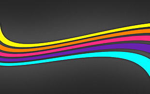 red, green, and blue wooden board, colorful, simple background, waveforms