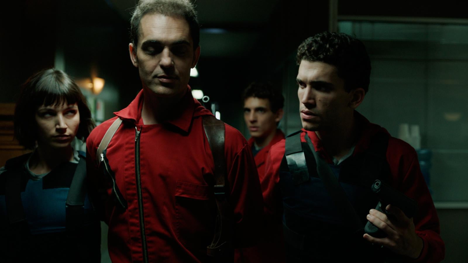 Mens Red Button Up Shirt La Casa De Papel Tv Series Hd