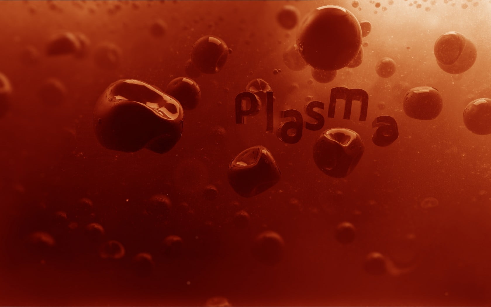 Plasma text with red blood cells