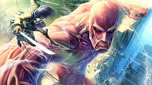Attack On Titan illustration HD wallpaper