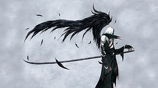 male anime character, Final Fantasy VII, Sephiroth, video games