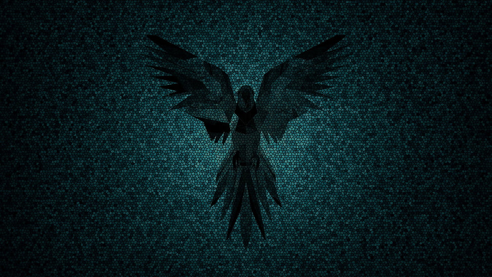 black bird logo, parrot, parrot security, Linux, Debian HD wallpaper
