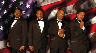 four men wearing formal suit HD wallpaper