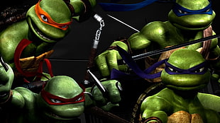 TMNT digital wallpaper, Teenage Mutant Ninja Turtles