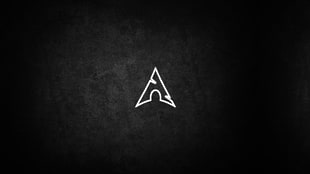 triangle with cut illustration, Arch Linux HD wallpaper