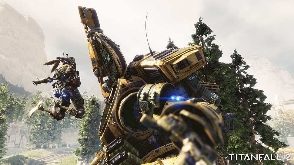 Titanfall 2 game poster HD wallpaper
