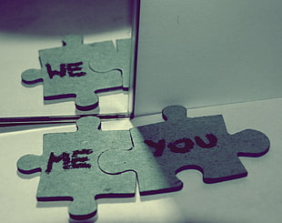 Me and You puzzle piece HD wallpaper