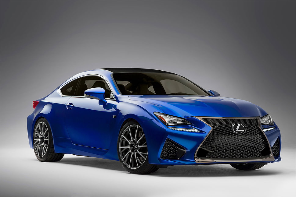 blue Lexus coupe HD wallpaper