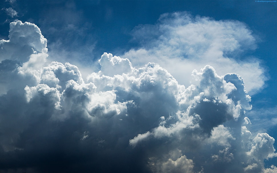 white cloud formation photo HD wallpaper