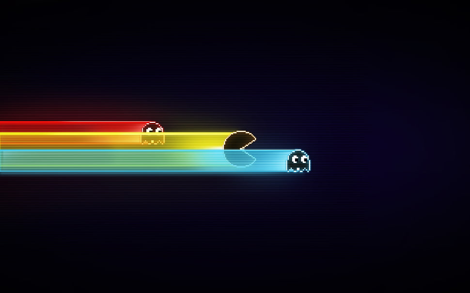 Pacman game application HD wallpaper
