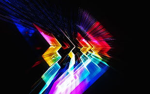 multicolored LED lights