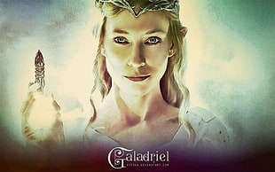 Galadriel poster, Galadriel, Cate Blanchett, Anna Kotika, DeviantArt HD wallpaper