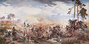 medieval war poster, historic, Battle of Grunwald, Žalgirio mūšis, Lithuania HD wallpaper
