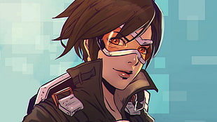 anime character, Overwatch, Tracer (Overwatch)
