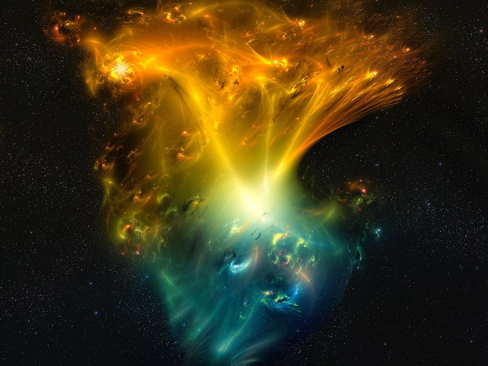 galaxy digital wallpaper HD wallpaper