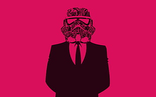 black and pink illustration, Star Wars