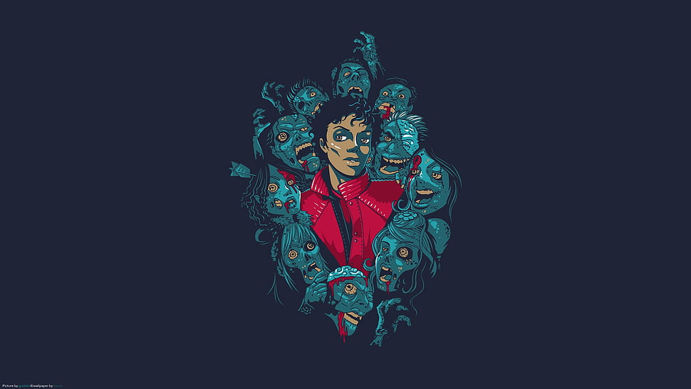 Michael Jackson illustration, Michael Jackson, artwork HD wallpaper