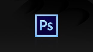 PS logo, logo, Photoshop, simple HD wallpaper